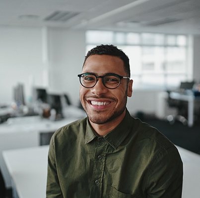 a smiling man