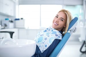 smiling dental patient