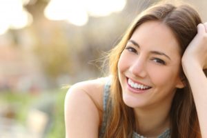 Beautiful woman smiling