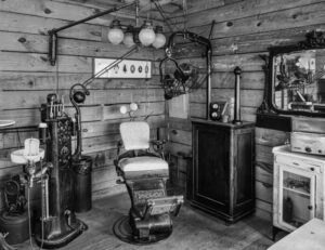 Vintage image of an old dental treatment room